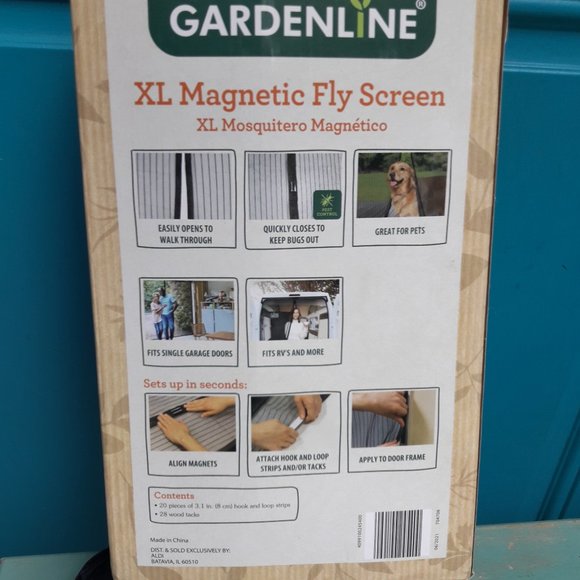 Screen Door Garage One Car RV Large Magnetic Fabric Mesh Doorway Cover 8x9 ft - Picture 8 of 11